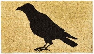 Tag Black Crow Coir Mat Rectangle Indoor Outdoor Welcome Mat in Beige at Nordstrom, Size Medium