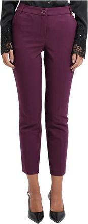 Fracomina Broeken, Dames, Paars, XL, Cropped Broeken