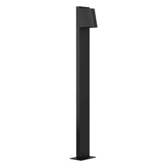 Eglo Eglo - Piantana Esterno Moderna Stagnone Alluminio Nero Vetro Bianco 1 Luce Gu10