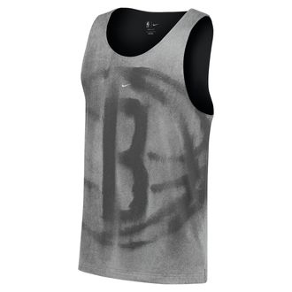 Nike Mens Brooklyn Nets Standard Issue Basketball Jersey in Grey | II5555-007