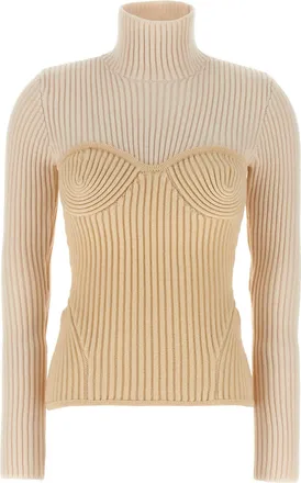 Jean Paul Gaultier Womens Corset Sweater