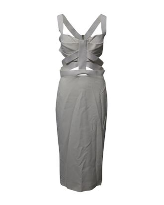 Roland Mouret Roland Mouret Skeleton Structured Dress in White Polyester