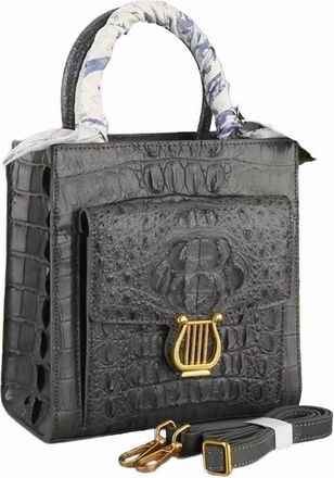 Generic tote handbag for women Genuine Alligator Skin Women Small Totes Bag Cross Shoulder Bag Authentic Real Crocodile Leather Lady Mini Purse Handbag