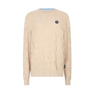 Philipp Plein Uomo, Maglie, Beige, XL, new