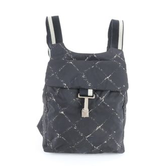 Chanel Travel Line Black White Backpack (Pre-Owned)