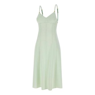 Elisabetta Franchi Midi Dresses, female, Green, Size: M Mint Green Daily Dress