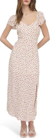 Blu Pepper Floral Midi Dress in Cream at Nordstrom Rack, Size Medium
