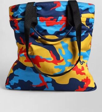 Dolce & Gabbana small shopping nylon camouflage-print shoulder bag