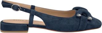 Alma En Pena Platte schoen met beugel - Dames - Ballerinas - Blauw - 36 EU - Leer - Schoenen