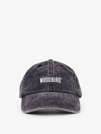 Woodbird Cappello baseball in cotone con ricamo logo - WOODBIRD - gender_Man