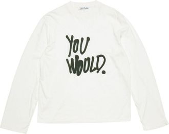 Acne Studios printed T-shirt - White