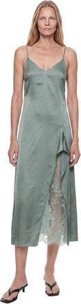 Acne Studios Satin Slip Midi Dress