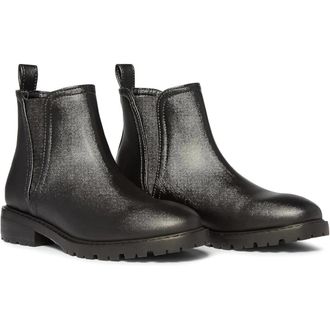 Steve Madden Juliann Boots Womens Black Block Heel Ankle Chelsea HTAT875