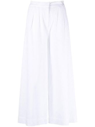 Karl Lagerfeld Broderie anglaise culotte - Wit