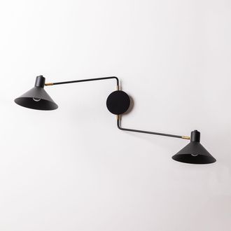Sklum Sklum - L&aacute;mpara De Pared En Hierro Con 2 Puntos De Luz Doble Twin