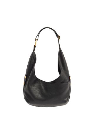 Hammitt Hammitt Tom Zip Black Brushed Gold Red Zip Med