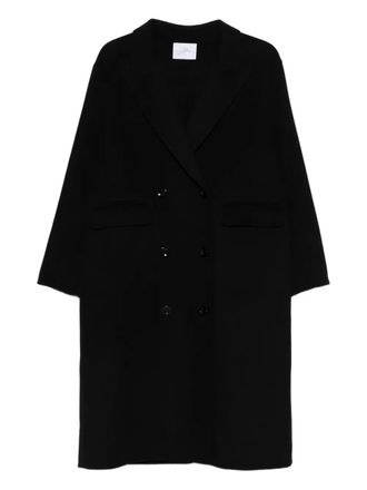 So Allure double-breasted coat - women - Wool/Polyester - 42 - Black
