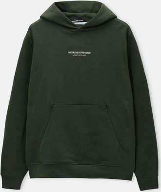 Weekend Offender Mens Weekend Offender Coban Woan Pocket Hoodie in Green