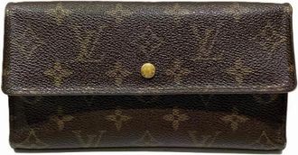 Louis Vuitton Pre-owned Wallets, male, Brown, Size: ONE SIZE Pre-owned Porte Tresor International Monogram Long Wallet