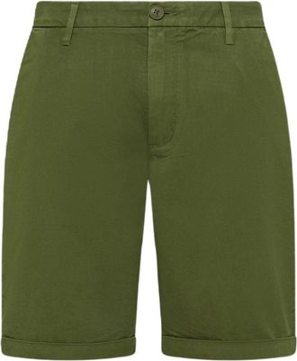 Sun 68 Bermuda Chino - Heren - Korte broeken - Groen - Maat: W38 Katoen