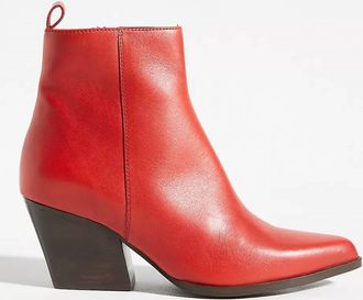 Seychelles Womens Aboard Leather Bootie In Red