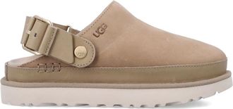 UGG Beige Logo Slides
