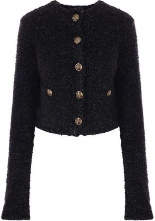 Balenciaga Black Cotton Womens Cardigan