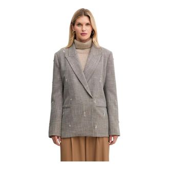 Simona Corsellini Mujer, Chaquetas, Marr&oacute;n, Talla: XS