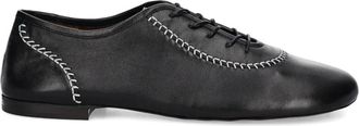 Wales Bonner Leren schoenen met contrasterende stiksels - Zwart