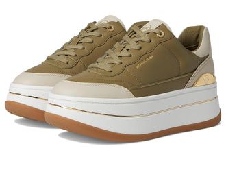 Michael Kors Hayes Lace Up Womens Shoes Safari Green : 10 M, Synthetic