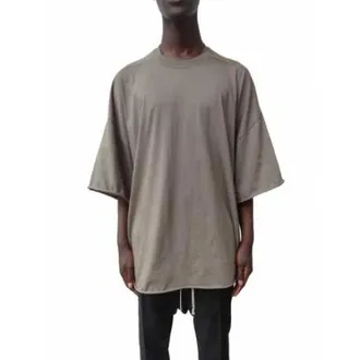 Rick Owens Tops, Heren, Beige, ONE Size, Katoen, Oversized T-shirt