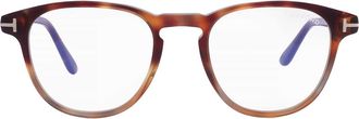 Tom Ford Blue Light Block Oval Unisex Eyeglasses FT5899-B 055 48