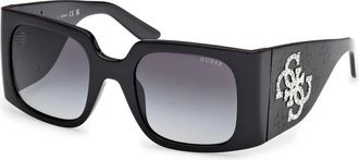 Guess Stijlvolle zonnebril Gu 00201-H in zwart - Dames - Zonnebrillen - Zwart - 53 MM - Accessoires