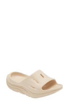 Hoka One One Ora Recovery Slide 3 Sandal in Shifting Sand /Shifting Sand at Nordstrom, Size 10 Womens