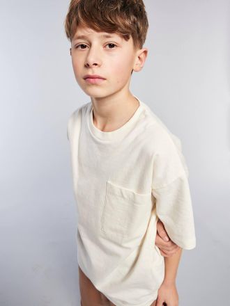 Jonen Jungen Oversized-T-Shirt JONEN wollwei&szlig;