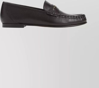 Chloé round toe chain detail loafers