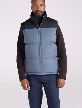 Mountain Warehouse Mens Mountain Warehouse Mens Rock Borg Padded Gilet - Grey - Size: 38/Regular