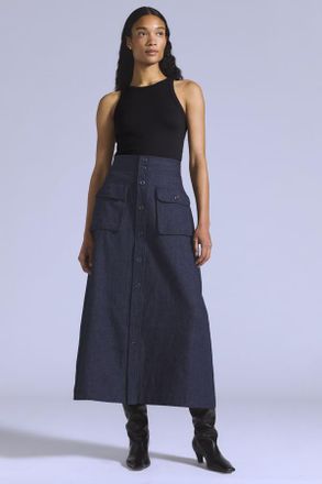 Levi's Falda Mariner - Mujer - XS - Azul / Rinse