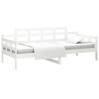 Berkfield Home Beautiful Day Bed White Solid Wood Pine 90x200 cm
