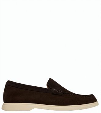 BOSS Sienne Suede Slip On Loafers