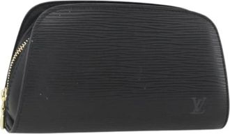 Louis Vuitton Pre-owned Clutches, female, Black, Size: ONE SIZE Pre-owned Epi Leather Pouch