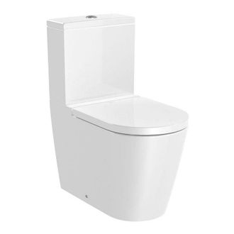 Roca Roca Inspira Round Rimless Inodoro Completo Blanco Brillo - Ref: A342526000+a34152000+a80152200b