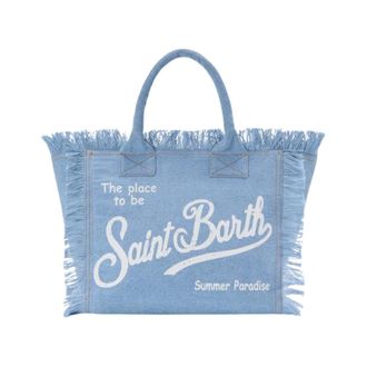 MC2 Saint Barth Tote Bags, female, Blue, Size: ONE SIZE MC2 Saint Barth Bags