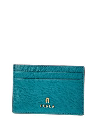 Furla Camelia Leather Card Case