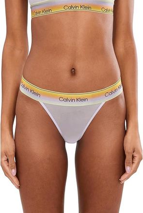 Calvin Klein Underwear Icon Mesh String Thong Womens Underwear Lafayette Lavender : MD (US 8-10), Elastane/Nylon