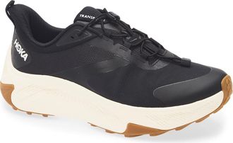 Hoka One One Transport 2 Water Repellent Hiking Sneaker in Black /Alabaster at Nordstrom, Size 11.5