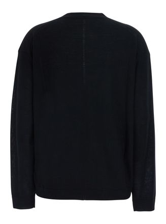 Semicouture Virgin Wool V-Neck Sweater - Black