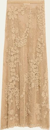 Ulla Johnson Aria Crochet Knit Skirt