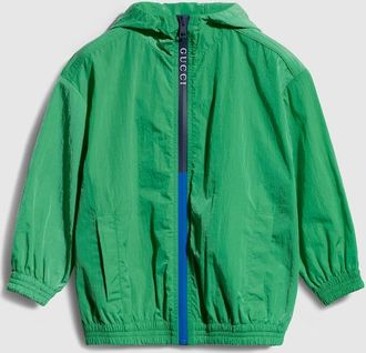 Gucci Kids - Nylon Froiss&eacute; Jacket, Green, Ready-to-wear