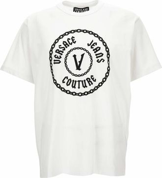 Versace Jeans Couture T-shirts en Polos - Heren - T-shirts - Wit - XS - Tops